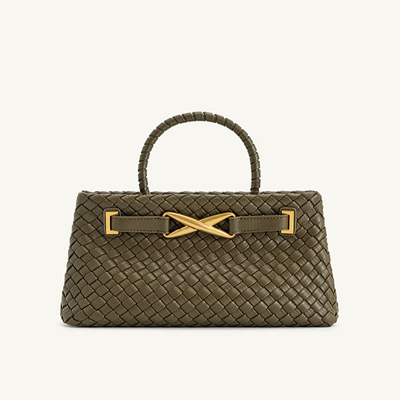 Woven Bag High Grade Handmade Women Woven Bag Casual Large Capacity Bag High Quality Handbag Bella Mia