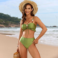 Beads Tether Split Swimsuit Women Three Piece Sets Bikini Bella Mia