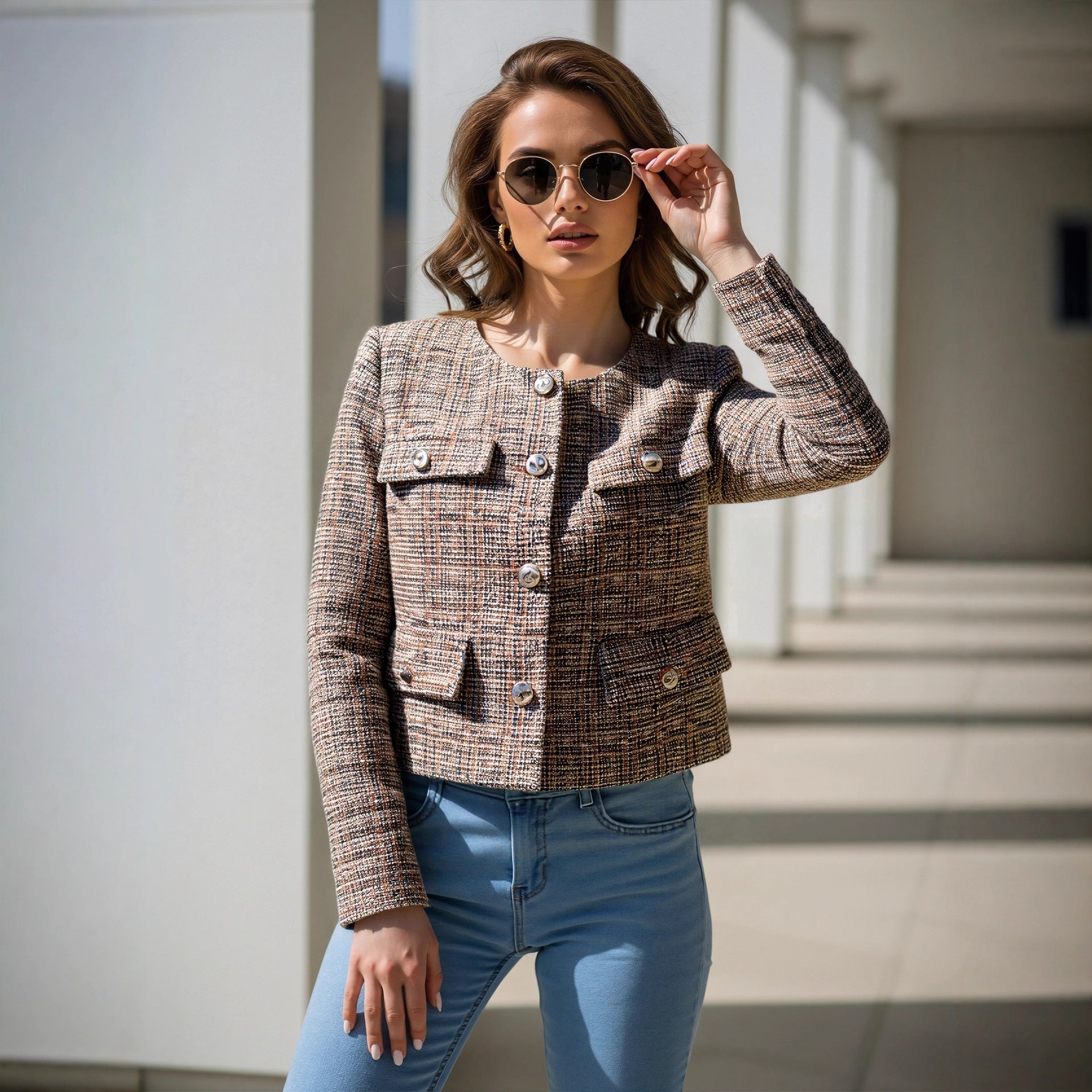 High End Chanel Coat Women Spring High Grade Socialite Short Temperamental Tweed Jacket Bella Mia