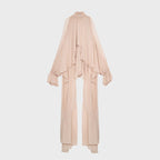 Autumn Tops Women Sweet Fresh Korean Casual Irregular Asymmetric Stand Collar Loose Solid Color Halter Shirt Bella Mia