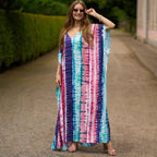 Rayon Positioning Printing Beach Cover up Loose Vacation Dress Beach Cover Up Colors Bella Mia