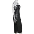 Summer Women Clothing Mesh See-through off-the-Shoulder Pullover Sexy Bandeau Maxi Dress Bella Mia