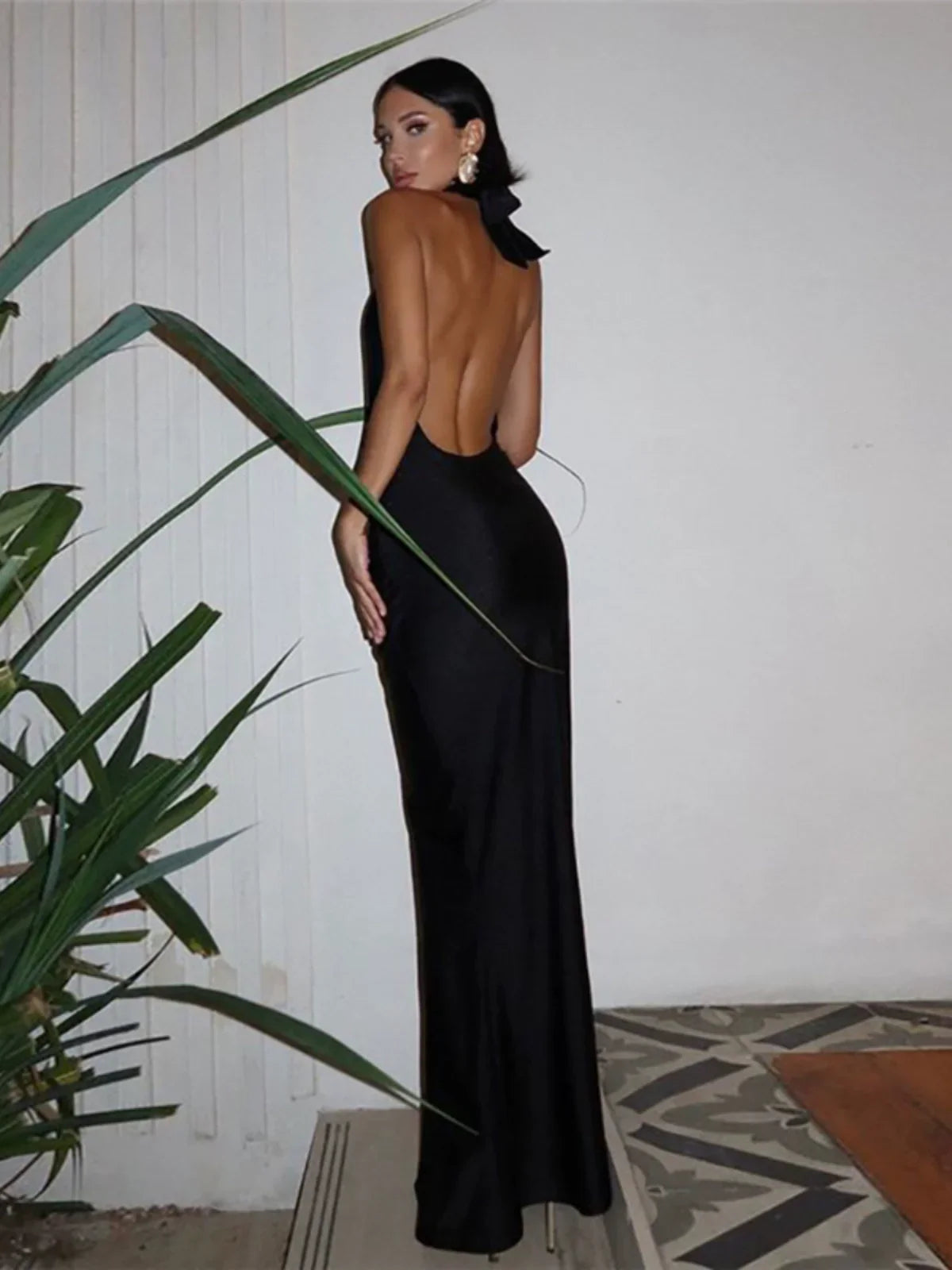 West Palm Deep V Maxi Dress Luxlife Brands