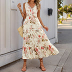 Dress Summer Women Printed Sleeveless Dress Bella Mia