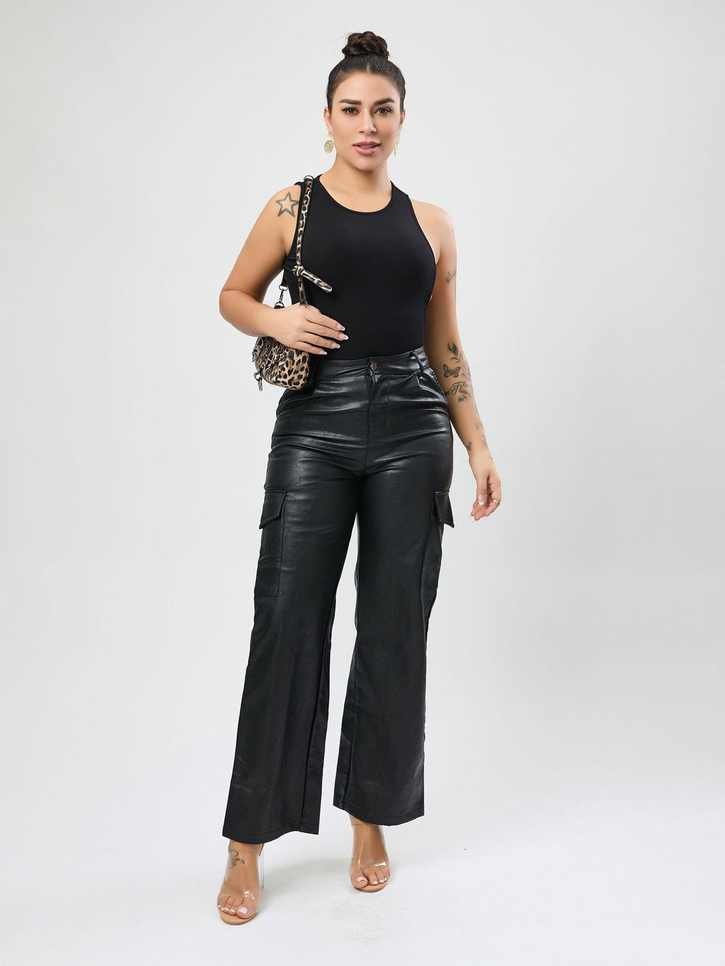 Women Clothing High Grade Sexy Comfortable Vest Design Backless Top Black T Shirt Bella Mia