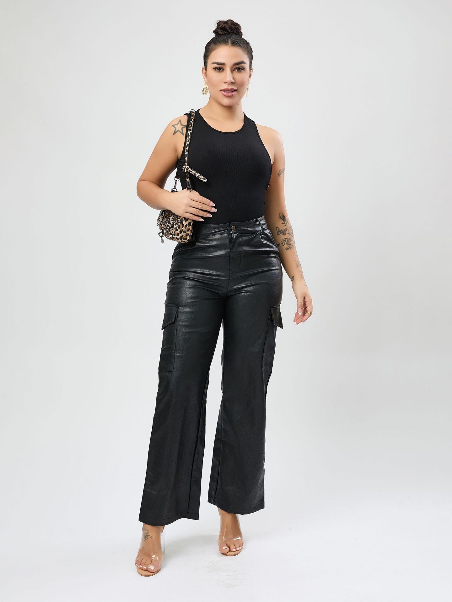 Women Clothing High Grade Sexy Comfortable Vest Design Backless Top Black T Shirt Bella Mia