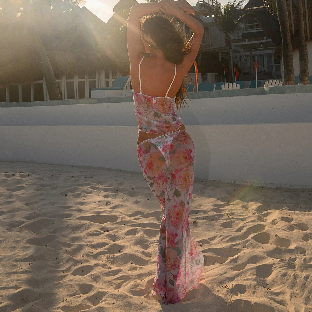 Beach Dress Bikini Sexy Bikini Floral Gauzy Women Swimsuit Swimsuit Women Bella Mia