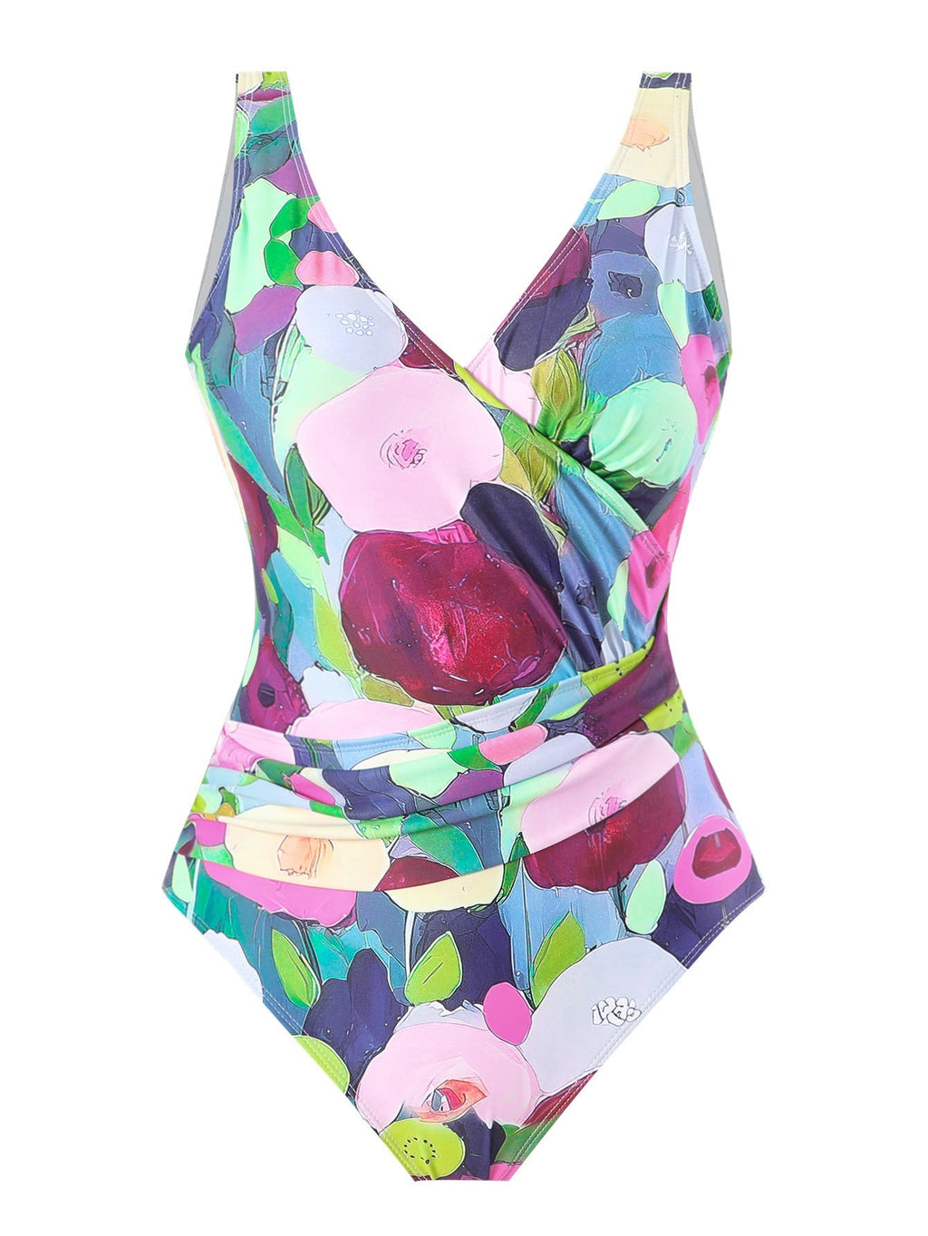 Two Piece Set Swimsuit Cross Belly Covering Printed Backless Sheath Dress Swimsuit Bella Mia