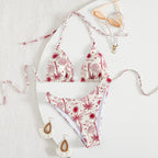 Split Swimsuit Sexy Women Fission Swimsuit Tropical Leaf Printed Swimsuit Bella Mia