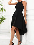 Women Spring Summer Sexy Girls High Grade Solid Color Vest Dress