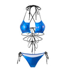 Sexy Bronzing Five Star Drawstring Strap Split Swimwear Swimsuit Bikini Bikini Bella Mia