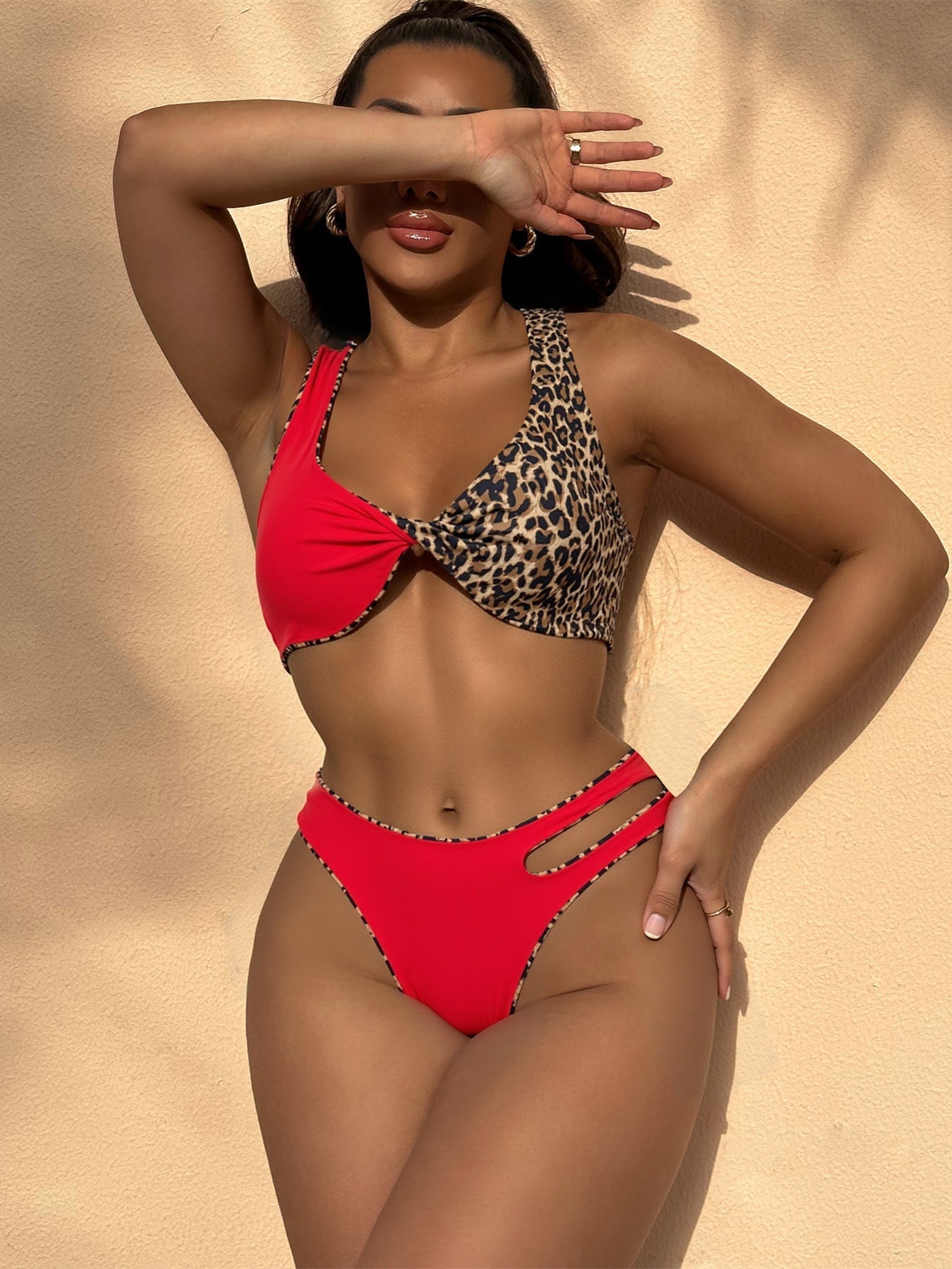 Bikini Stitching Swimsuit Backless Swimsuit Women Sexy Swimsuit Color Matching Bella Mia