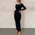Autumn Winter Women Clothing Sexy Socialite Dress Backless Cocktail Dress Bella Mia