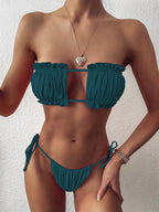 Swimsuit Sexy Pleated Cutout Bikini Bella Mia