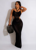 Summer Beach Hand Crochet Strap Backless Halterneck With Suspenders Mesh Split Sun Protection Dress Bella Mia