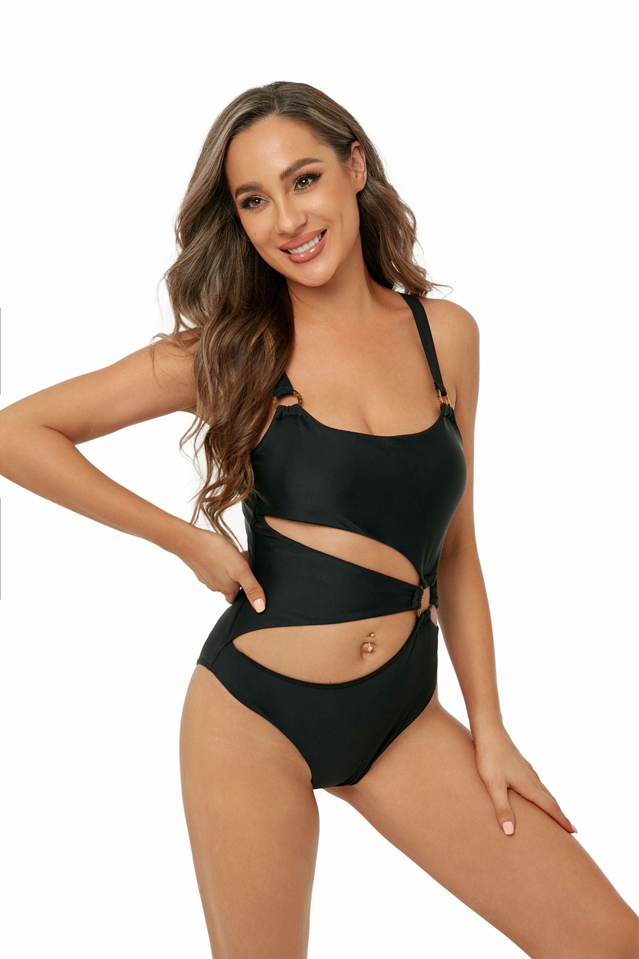 Women Sling Halter Bikini Swimsuit One Piece Sexy Triangle One Piece Swimsuit Bella Mia