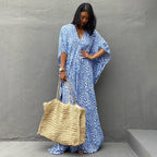 Leopard Print Long Cardigan Loose Beach Sun Protection Coat Beach Cover Up Swimsuit Outwear Women Bella Mia