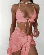 Net Skirt Hemline Pleated Swimsuit Bikini Bikini Bella Mia