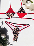 New Bikini Color Matching Swimsuit Backless Swimsuit Women Sexy Swimsuit Strap Bikini Bella Mia