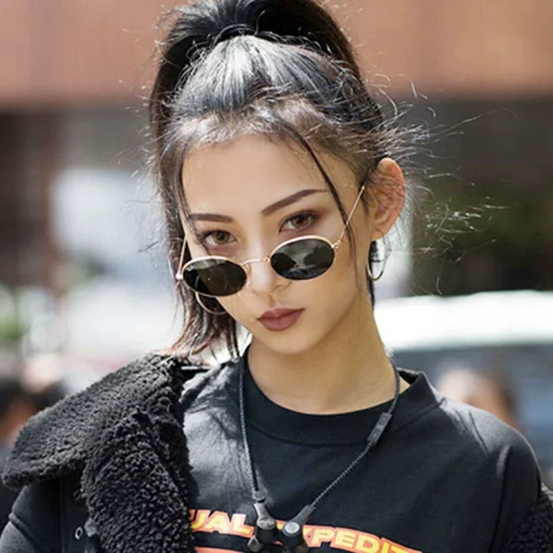 Influencer Retro Metal Sunglasses Luxlife Brands
