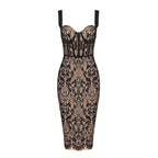 Autumn Retro Lace Suspender Sexy Dress Nightclub Tight Women Clothing Bella Mia