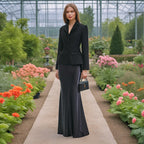 French Two Piece Set Autumn Waist Slimming Single Breasted Long Sleeve Elegant Skirt Set Women Bella Mia
