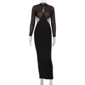 Night Club Women Clothing Sequin Stitching Hollow Out Cutout Backless Sexy Skinny Hip Dress Bella Mia