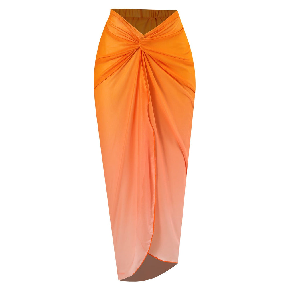 Covered Belly Backless Sexy Spring Swimsuit Women Chiffon Beach Dress Bella Mia