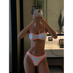 Printed Strap Bikini Two Piece Sets Swimsuit Women Beach Seaside Bikini Spring Swimsuit Bella Mia