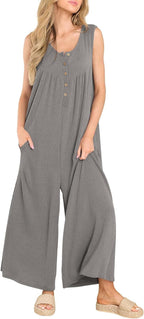 Autumn Winter Women Fresh Casual Women Pocket Jumpsuit Bella Mia