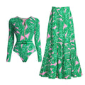 Printed One Piece Swimsuit Women's Slimming Surfing Suit Vacation Bella Mia