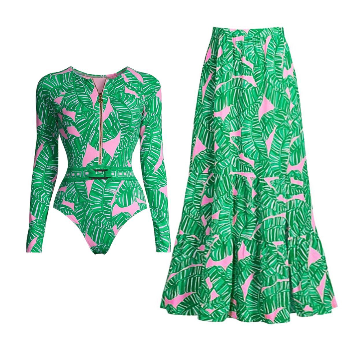Printed One Piece Swimsuit Women's Slimming Surfing Suit Vacation Bella Mia