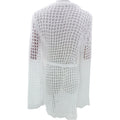 Spring Summer Hollow Out Cutout Beach Holiday Knitted Blouse Crocheted Chiffon Shirt Beach