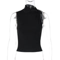 Slim Vest Women Summer Button Sleeveless Top Women Niche Bella Mia
