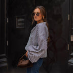Women Autumn Winter Long Sleeved Plaid Shirt Office Top Shirt Women Bella Mia