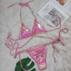 Crystal Diamond Bikini Sexy Bronzing Strap Women Split Swimsuit Swimsuit Bella Mia