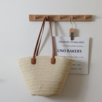 Simple Shoulder Straw Bag Large Capacity Straw Bag Woven Bag Tote Bag Women Seaside Vacation Beach Bag Bella Mia
