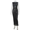Elegant Women Clothing Mesh See through Sleeveless Slim Fit Sexy Dress Overskirt Long Blouse for Women Bella Mia