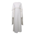 Elegant Solid Color Retro Heavy Industry Beautiful Pearl Shawl High Waist Dress Women Bella Mia