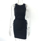 Summer Women Clothing Sexy Slim Fit Hip dress Hollow Out Cutout Out Pleating Cropped Outfit Slimming Dress Bella Mia