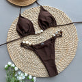 Bikini Sexy Bikini Solid Color Split Women Swimsuit Swimsuit Women
