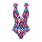 Spring Sexy Swimsuit Women Conservative Printed Swimsuit Wrap Skirt Set Bella Mia