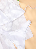 White Tied High Waist Sexy Three-Piece Suit Bikini Swimsuit Women Bella Mia