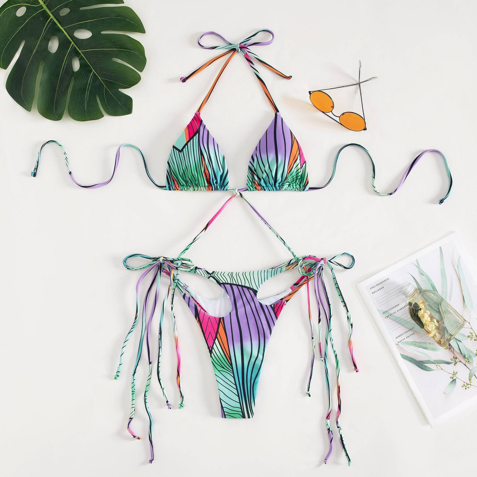 Quality Bikini Bikini Tassel High Elastic Split Swimsuit Bikini Swimsuit Bella Mia