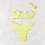 Swimsuit Bikini Printed Sexy Tube Top Bikini Split Swimsuit for Women Bella Mia