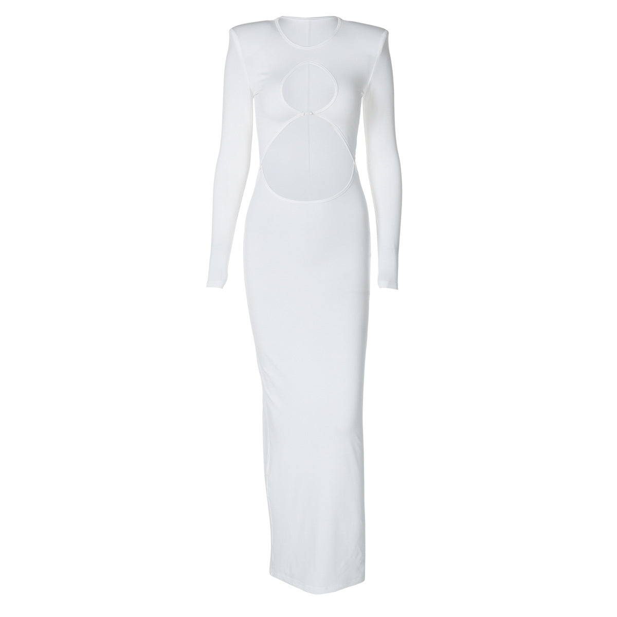 Women Clothing Autumn Sexy Cutout Exposed Cropped Split Hip Bag Dress Women Bella Mia