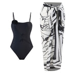 3D Three Dimensional Floral One Piece Swimsuit Women Sexy Dress Swimsuit Outfit Bella Mia