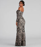 Women Elegant Sequ Sexy off Neck Dress Cocktail Evening Maxi Dress Bella Mia