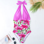 One Piece Springs Conservative Covering Belly Thin Backless Sexy Skirt Swimsuit Women Chiffon Beach Dress Bella Mia
