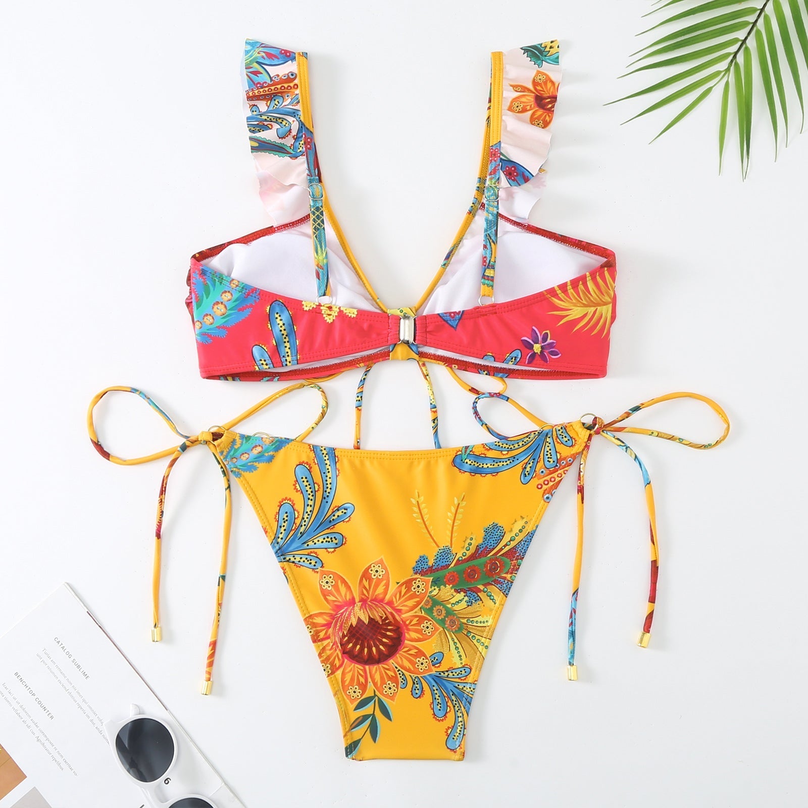 Push up Bikini Sexy High Waist Bikini Split Swimsuit Suit Chiffon Dress Bella Mia